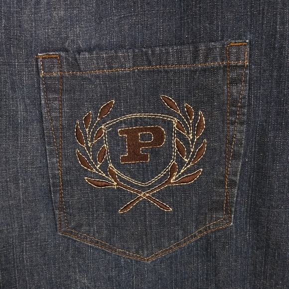 Vintage Phat Farm Jeans Men's Size 42 x 32 Embroidered Baggy Hip Hop Grunge - Picture 11 of 12